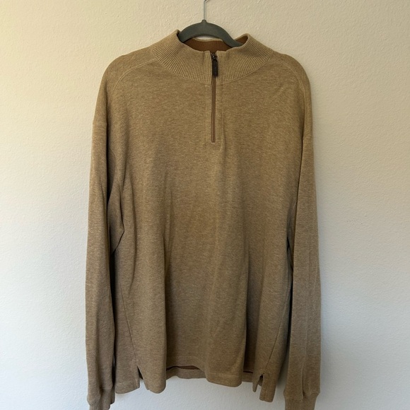 Jos A Bank Quarter Zip Men’s Size XL extra large‎ preppy fall winter academia - Picture 2 of 4
